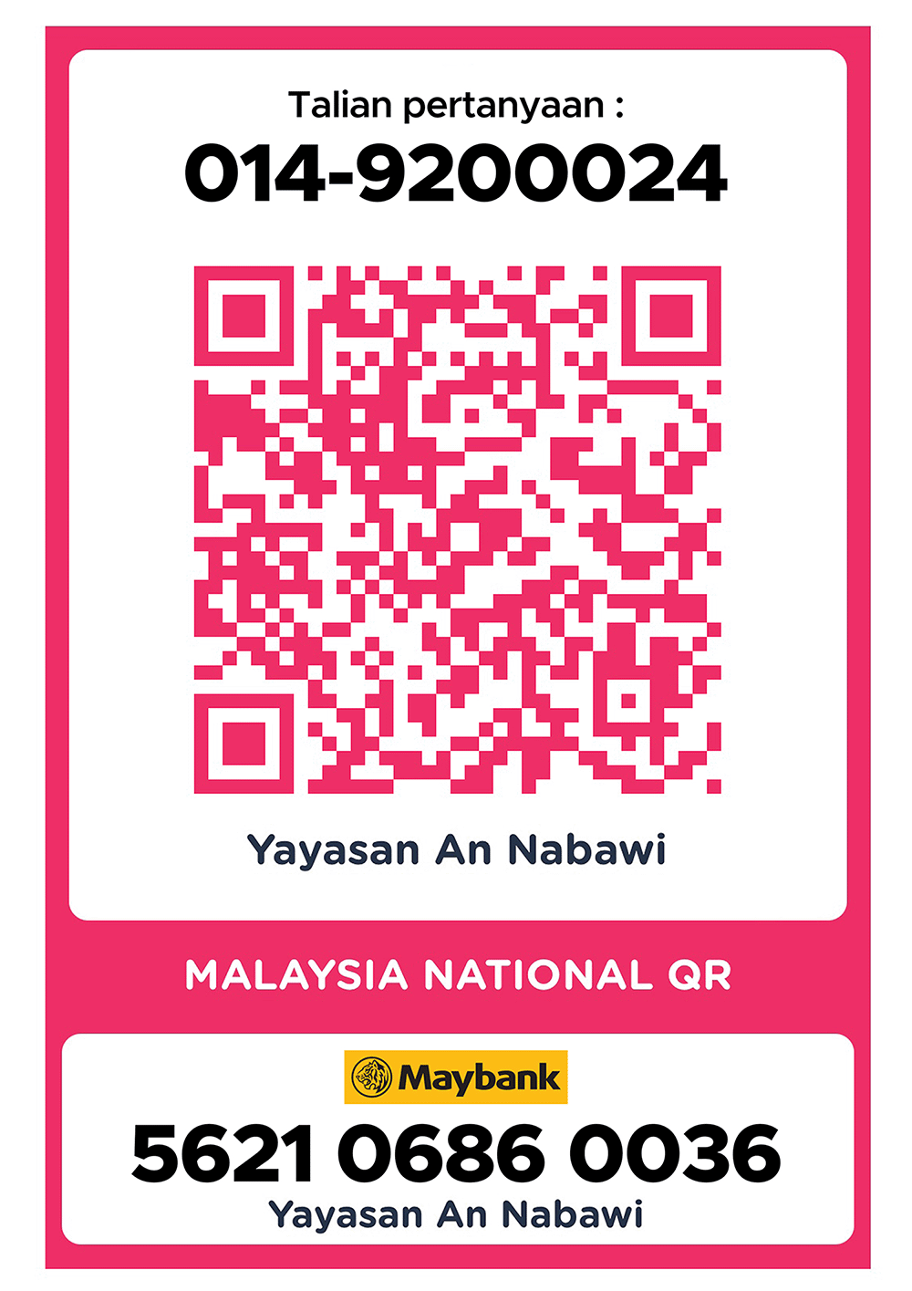 Kod QR Pembayaran Yayasan An Nabawi